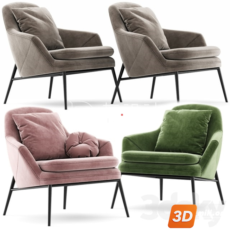 Origami Curved Armchair
